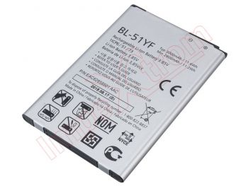 Generic BL-51YF battery for LG G4, H815 / G4 Stylus, H635 - 3000mAh / 3.85V / 11.6Wh / Li-ion
